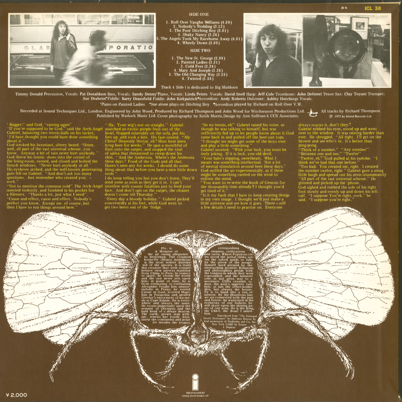Henry The Human Fly Back Cover