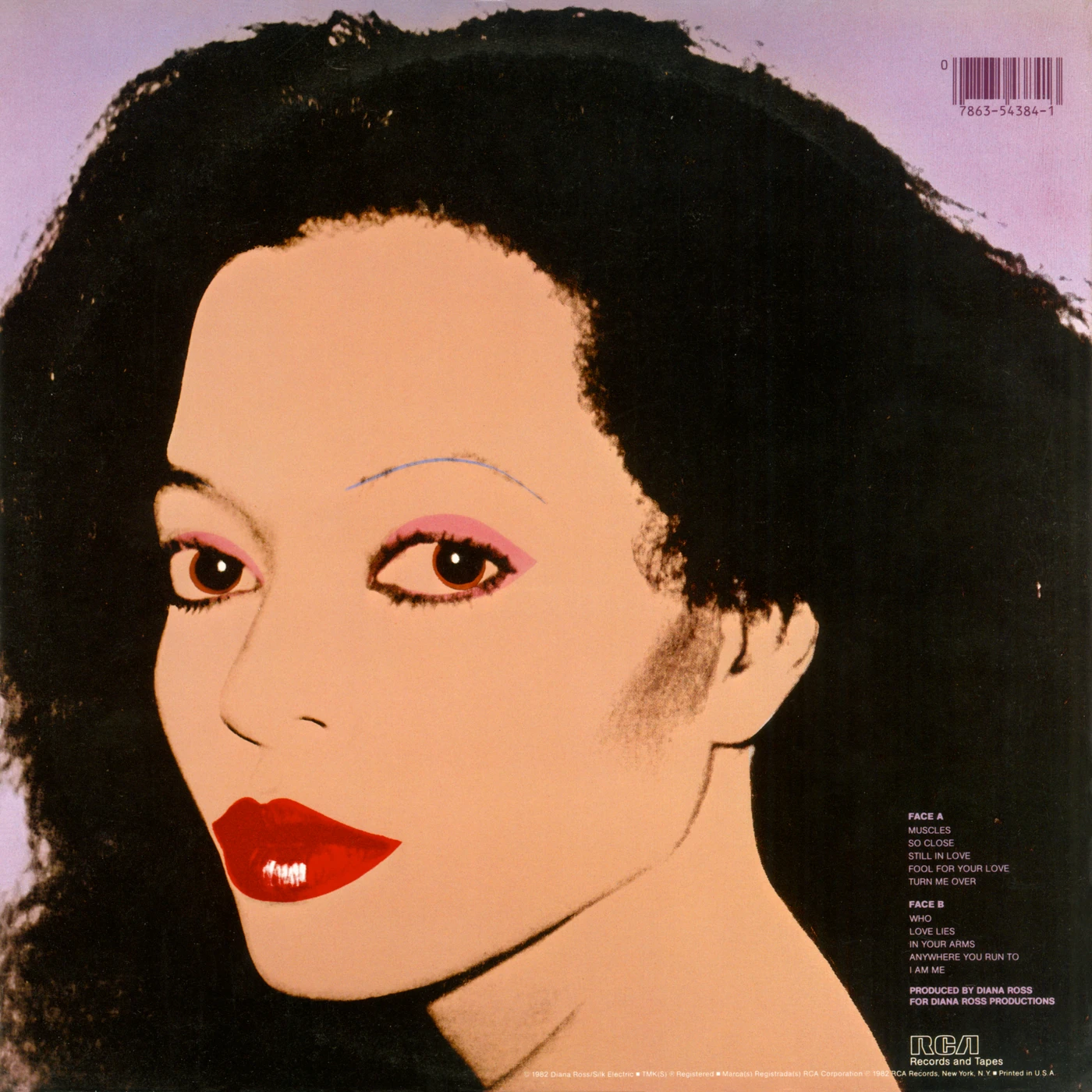 Silk Electric Diana Ross back cover