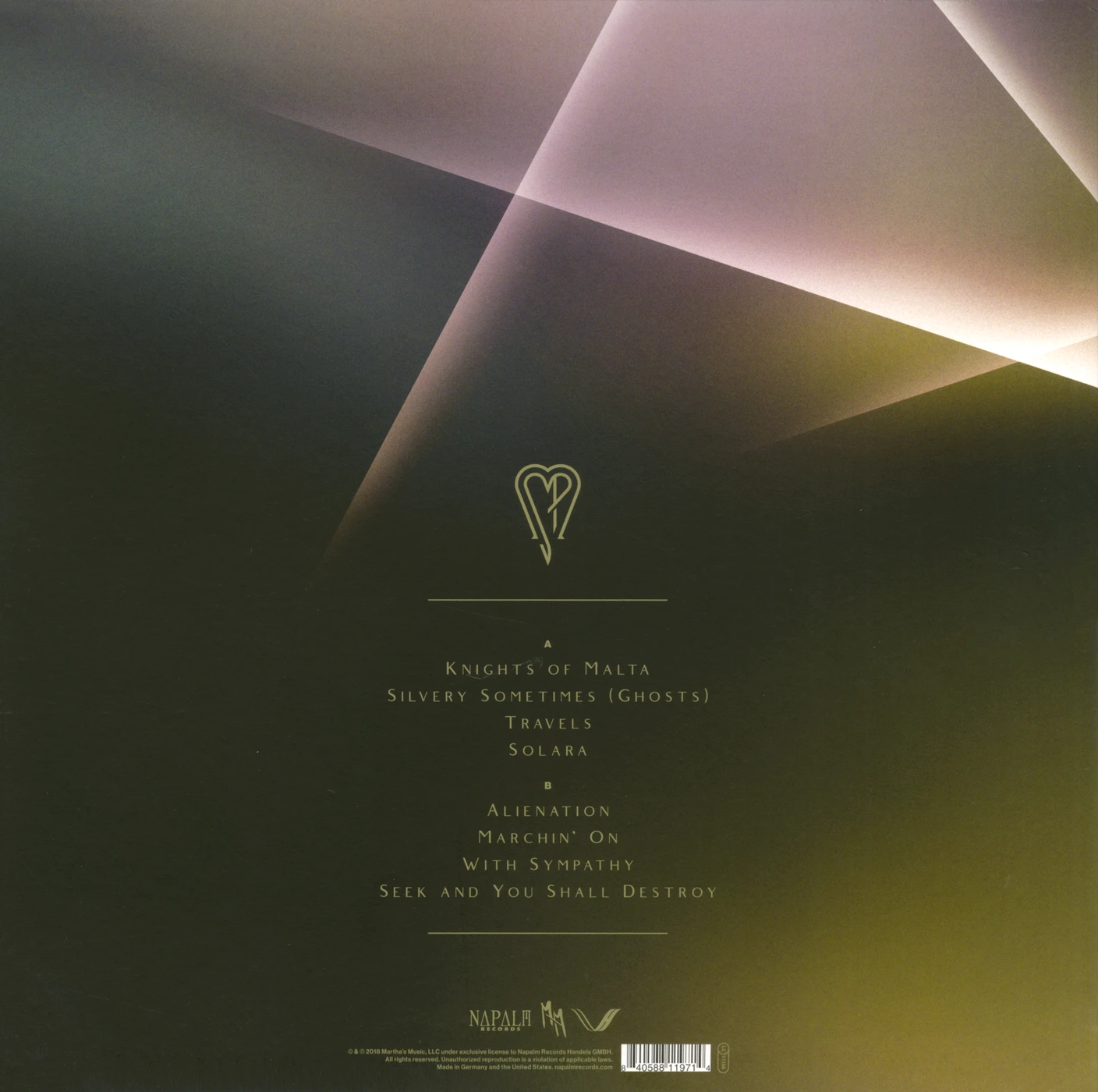 Shiny And Oh So Bright - Vol.1 / LP - No Past. No Future. No Sun. back cover
