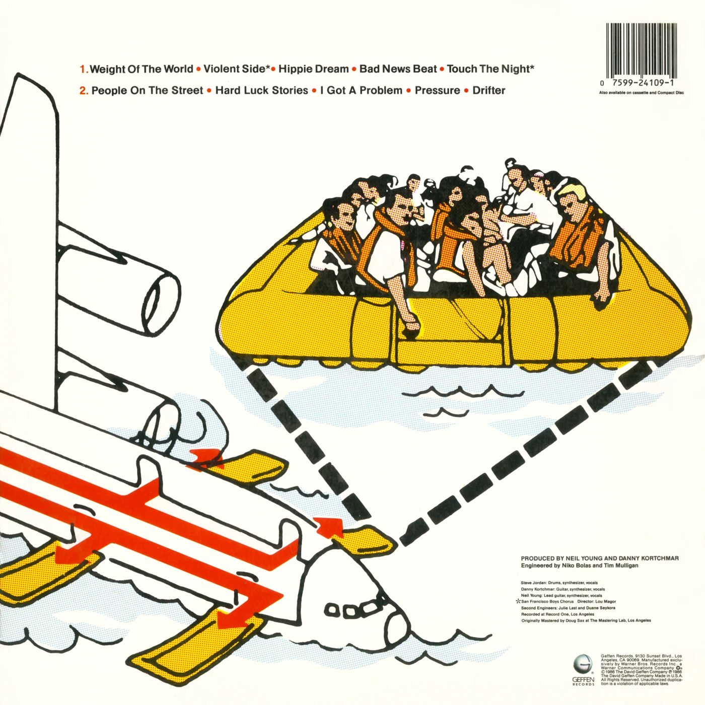 Landing On Water back cover