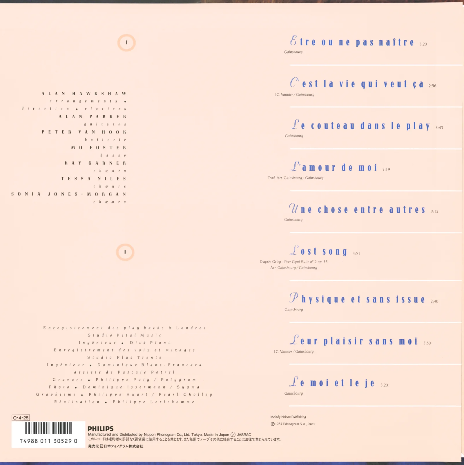 Lost Song back cover